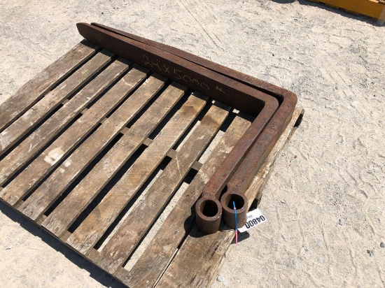 1 SET OF 48" 5,000 LB FORKS