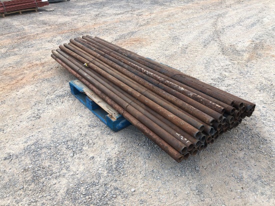 2 1/2" X 9' POST PIPE ***SOLD TIMES THE MONEY***