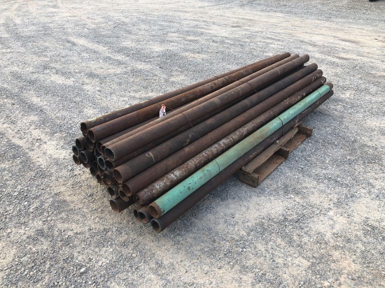3 1/2" X 9' POST PIPE ***SOLD TIMES THE MONEY***