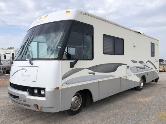 1998 ITASCA SUNRISE 31' MOTOR HOME, 454 CHEV.