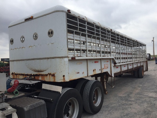 1995 GOOSENECK 40? X 76? GROUND LOAD TRAILER