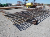 MISC LOT OF 5 BAR PANELS & 1 GATE
