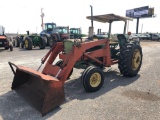 1974 JD 2630 TRACTOR, 3 PT., 540 PTO. DUAL HYD. W/CASE FRONT END LOADER