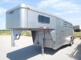 2001 CM 3 HORSE SLANT HORSE TRAILER