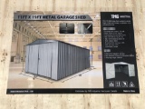 SINGLE GARAGE METAL SHED, 210 SQ. FT., UNUSED