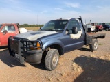 2007 FORD F250 PICK UP, 4X4, AUTO, SINGLE CAB, HYD. BALE BED
