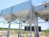 OVERHEAD FEED BIN, 10' X 10' X 6', V BOTTOM, PORTABLE, FRAME MOUNTED