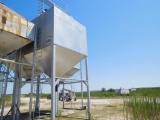 OVERHEAD FEED BIN, 10' X 10' X 20', V BOTTOM, PORTABLE, FRAME MOUNTED