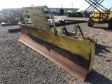 DEGELMAN 14' DOZER BLADE, MANUAL ANGLE W/PIVOT FRAME & BRACKETS