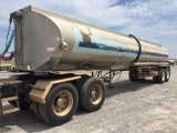 1966 FRUEHAUF TANKER TRAILER, 8150 GAL., ALUM., TA,