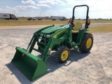2017 JD 3046 R TRACTOR, FWA, HYDRASTAT