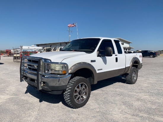 2004 FORD F250 PICKUP, EXTENDED CAB, TURBO DSL, V8