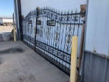 SET OF 2 - 10' DECORATIVE WROUGHT IRON GATES