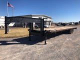 36' FLATBED TRAILER, GN, DUAL TANDEM AXLES,