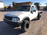1994 FORD RANGER PICKUP, 4X4, GAS, FLATBED