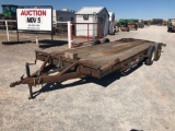 18' CAR HAULER TRAILER, BP, TA W/RAMPS