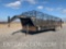 NECKOVER 28' X 7' GN STOCK TRAILER, TRIPLE AXLE,