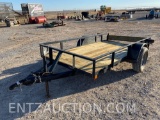 5' X 10' UTILITY TRAILER, SA, NEW WOOD FLOOR