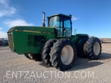 1993 JD 8760 TRACTOR, C&A, 4X4, QUAD RANGE,