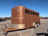 CIRCLE M STOCK TRAILER, BP, 6' X 16', 5,000 LB. TA,