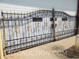 SET OF 2 - 10' DECORATIVE WROUGHT IRON GATES