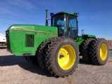 1993 JD 8770 TRACTOR, 4WD, 24 SPD., BAREBACK,