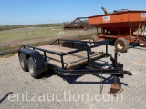 SHOPBUILT 5' X 12' FLATBED TRAILER, TA, BP