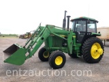 1984 JD 4450 TRACTOR, C&A, 3PT, PTO, DUAL HYDRAULIC,