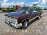 1982 CHEV. SILVERADO C10 PICKUP, AUTO, GAS,