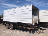 16' PORTABLE COOLING TRAILER, 300 GALLON POLY