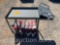 METAL CART WITH 5 FIRE EXTINGUISHERS