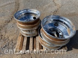 CHROMED STEEL 24.5 WHEELS ***SOLD TIMES THE QUANTITY***