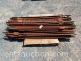 6 1/2' RED T-POST, USED, ***SOLD TIMES THE