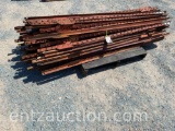 6 1/2' RED T-POST, USED, ***SOLD TIMES THE