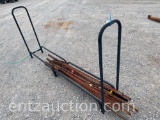 LOT OF MISC. T-POST & FIREWOOD RACK