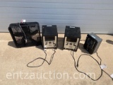 3 ELECTRIC HEATERS AND 1 BOX FAN