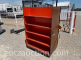 2 SIDED PARTS CART, 5', 5 SHELVES, ON WHEELS
