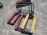 LOT OF HD 3 DOLLY'S AND METAL FRAMES