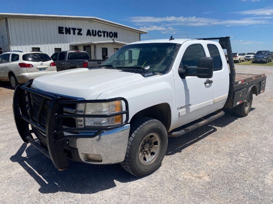 2008 CHEVY 2500 HD PICKUP, V8, AUTO, EXT. CAB,