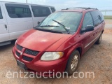 2001 DODGE CARAVAN 8 PASSANGER VAN, GAS, AUTO