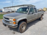 2000 CHEVY 2500 EXTENDED CAB PICKUP, 4X4, GAS, 7.4L V8,