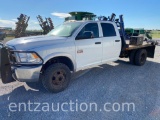 2012 DODGE RAM 3500 PICKUP, 1 TON, 4 DOOR, 4X4,