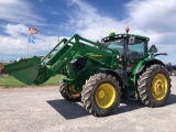 2012 JD 6190R TRACTOR, FWA, 3PT, PTO, IVT 40K,