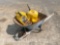 WHEELBARROW WITH 2 DIESEL CANS AND MISC. TOOLS
