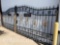 STEEL DECORATIVE GATES - 20', UNUSED