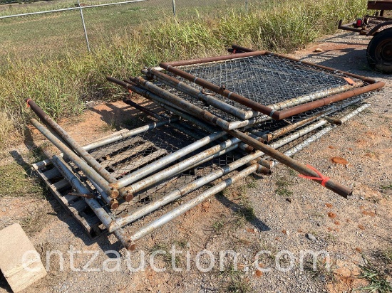 6' METAL GATES, 2 3/8" PIPE ***SOLD TIMES THE