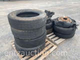 LOT OF MISC. USED TIRES (4) 255/70R 22.5 (2)