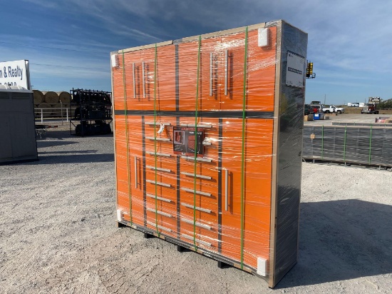 88" MULTI DRAWER STORAGE CHEST, 88 1/2" X 24" X