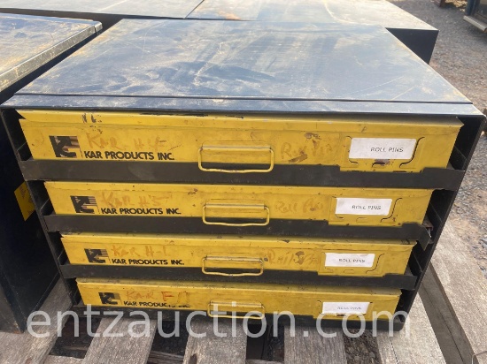 HARDWARE BINS, FUSES, MISC. O-RINGS, ZERKS, ROLL