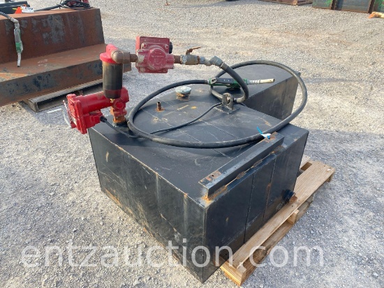 120 GALLON L SHAPED FUEL TANK, WITH ELEC. PUMP